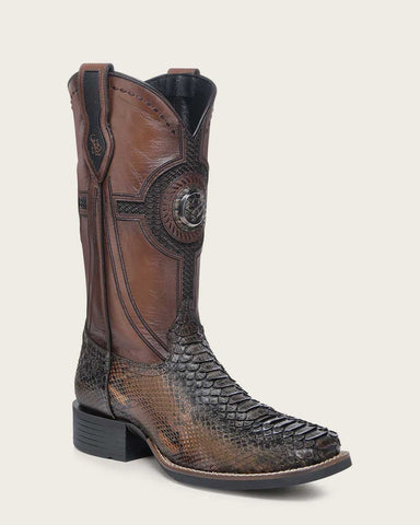 Cuadra Mens WESTERN RODEO HONEY PYTHON BOOT CU978